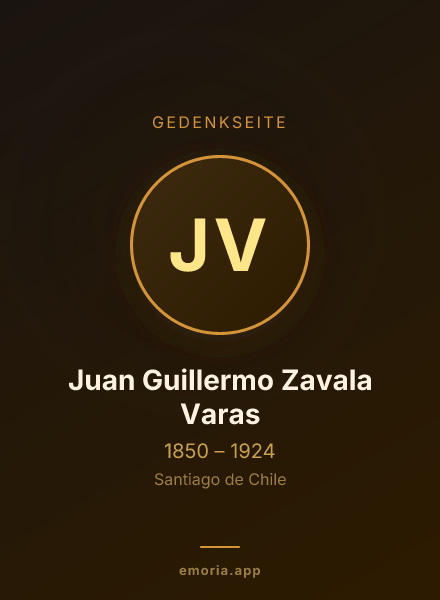 Gedenkportrait von Juan Guillermo Zavala Varas