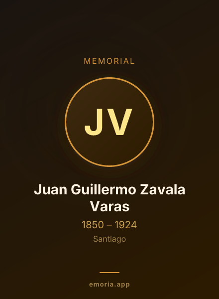 Memorial portrait of Juan Guillermo Zavala Varas