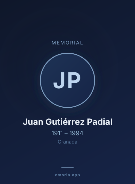 Memorial portrait of Juan Gutiérrez Padial
