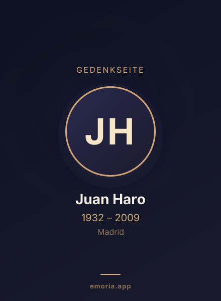 Gedenkportrait von Juan Haro