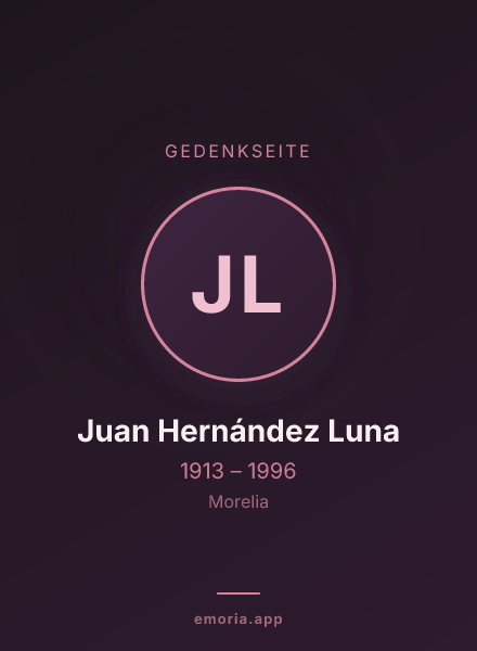 Gedenkportrait von Juan Hernández Luna