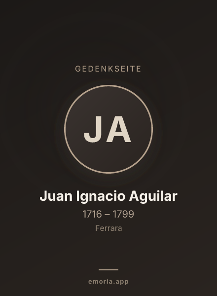 Gedenkportrait von Juan Ignacio Aguilar