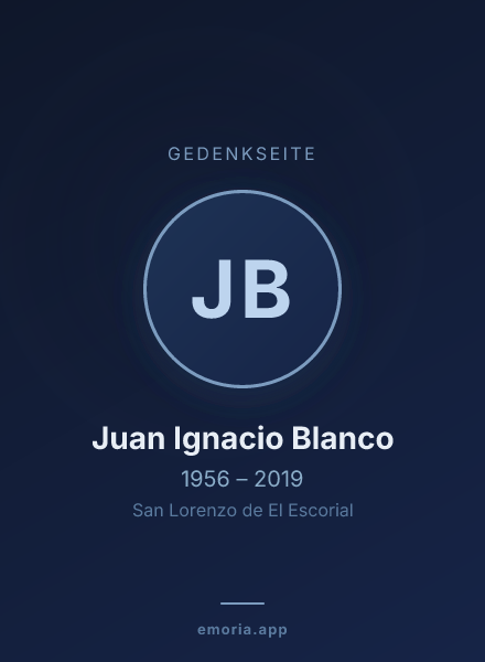 Gedenkportrait von Juan Ignacio Blanco