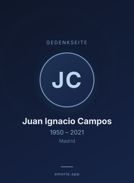 Gedenkportrait von Juan Ignacio Campos