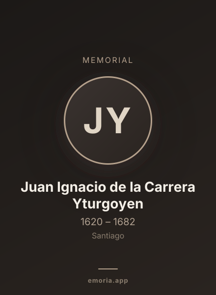 Memorial portrait of Juan Ignacio de la Carrera Yturgoyen
