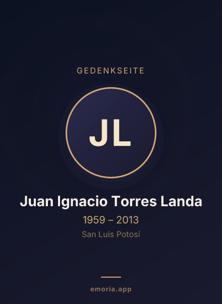 Gedenkportrait von Juan Ignacio Torres Landa