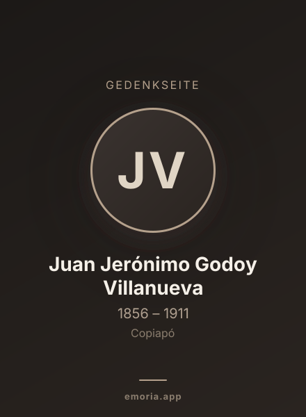 Gedenkportrait von Juan Jerónimo Godoy Villanueva