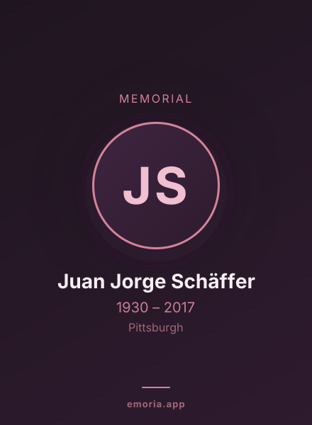 Memorial portrait of Juan Jorge Schäffer