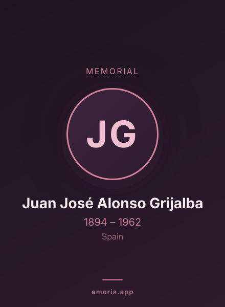 Memorial portrait of Juan José Alonso Grijalba