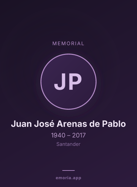 Memorial portrait of Juan José Arenas de Pablo