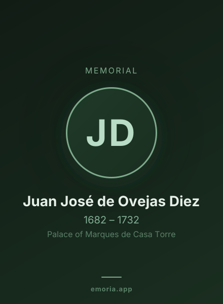Memorial portrait of Juan José de Ovejas Diez