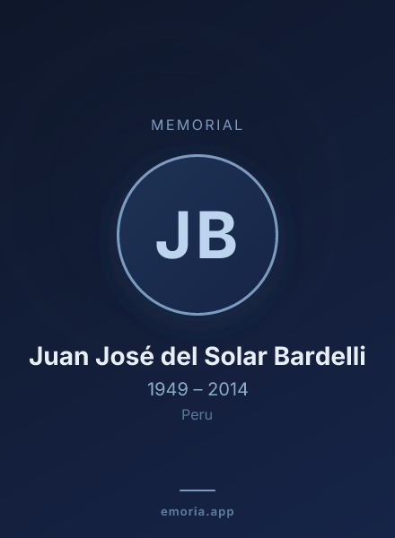 Memorial portrait of Juan José del Solar Bardelli