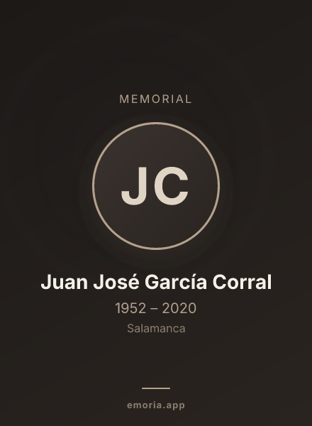Memorial portrait of Juan José García Corral
