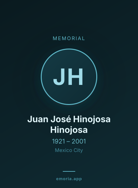 Memorial portrait of Juan José Hinojosa Hinojosa