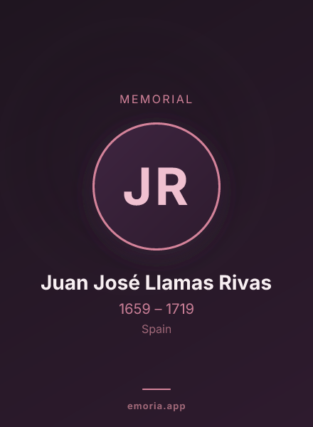 Memorial portrait of Juan José Llamas Rivas