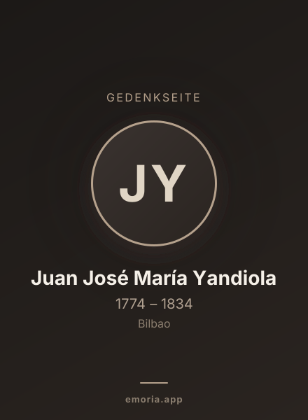 Gedenkportrait von Juan José María Yandiola