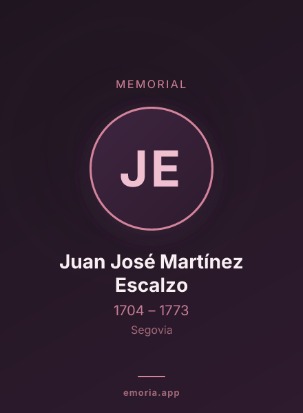Memorial portrait of Juan José Martínez Escalzo