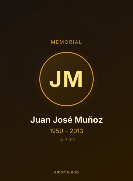 Memorial portrait of Juan José Muñoz