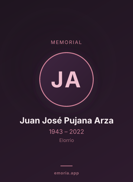 Memorial portrait of Juan José Pujana Arza