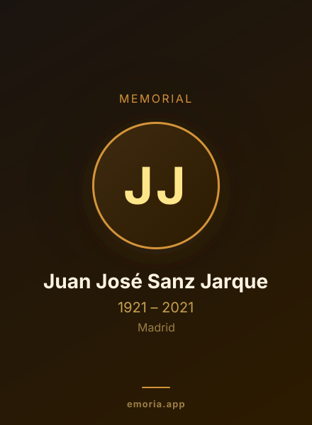 Memorial portrait of Juan José Sanz Jarque