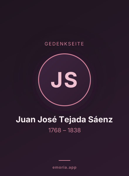 Gedenkportrait von Juan José Tejada Sáenz