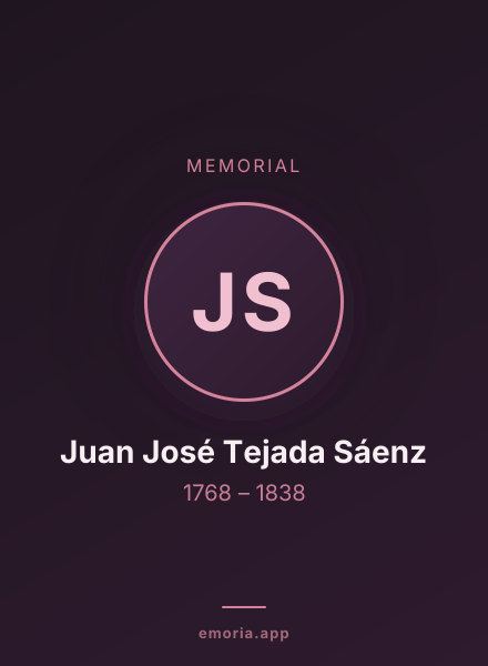 Memorial portrait of Juan José Tejada Sáenz