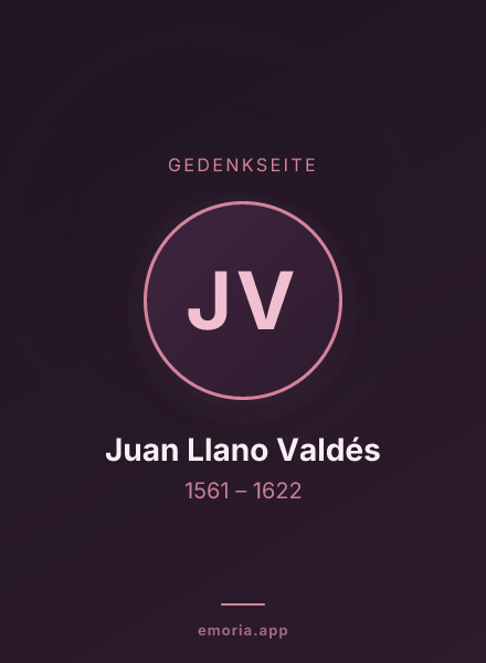 Gedenkportrait von Juan Llano Valdés