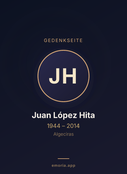 Gedenkportrait von Juan López Hita