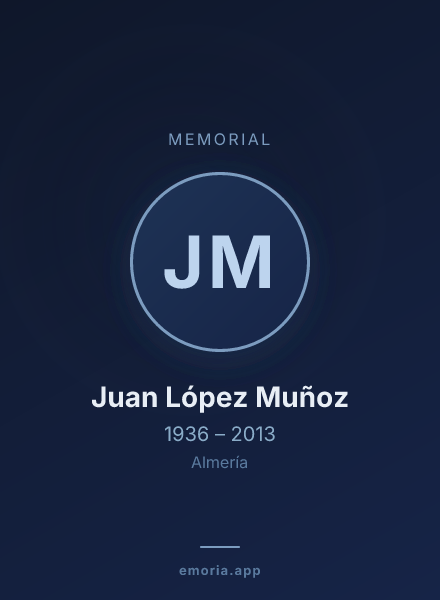 Memorial portrait of Juan López Muñoz