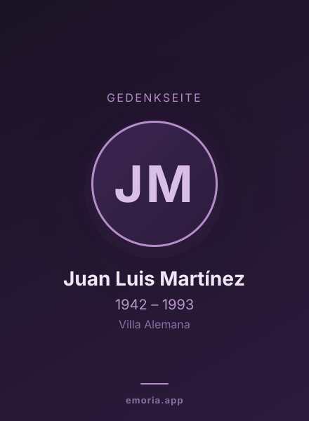 Gedenkportrait von Juan Luis Martínez