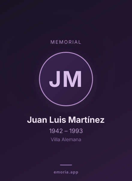 Memorial portrait of Juan Luis Martínez