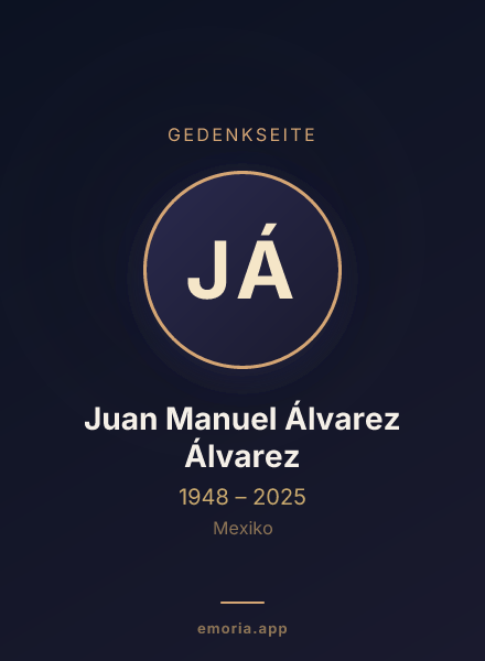 Gedenkportrait von Juan Manuel Álvarez Álvarez