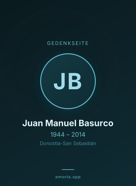 Gedenkportrait von Juan Manuel Basurco