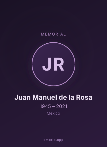 Memorial portrait of Juan Manuel de la Rosa
