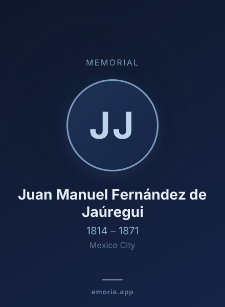 Memorial portrait of Juan Manuel Fernández de Jaúregui