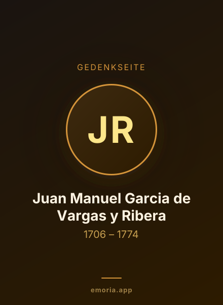 Gedenkportrait von Juan Manuel Garcia de Vargas y Ribera