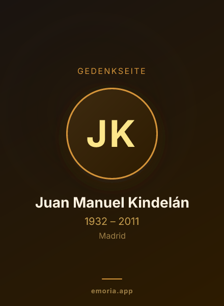 Gedenkportrait von Juan Manuel Kindelán