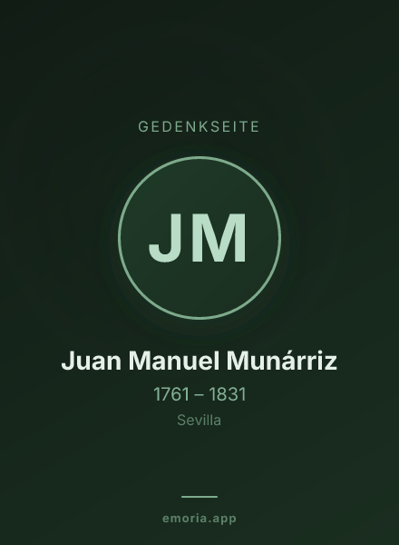Gedenkportrait von Juan Manuel Munárriz
