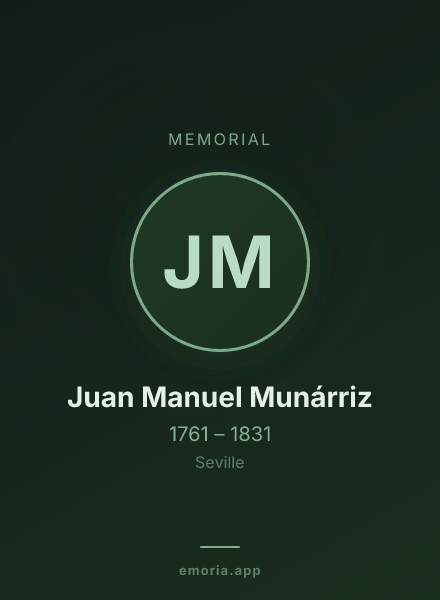 Memorial portrait of Juan Manuel Munárriz
