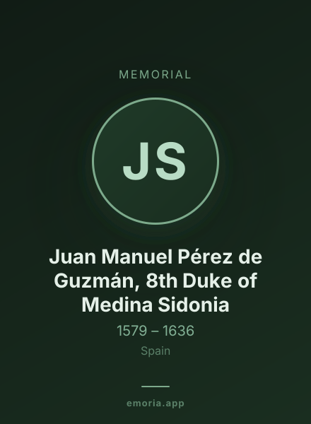 Memorial portrait of Juan Manuel Pérez de Guzmán, 8th Duke of Medina Sidonia