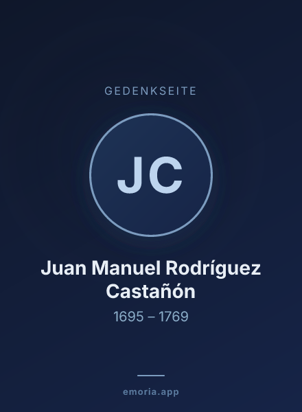 Gedenkportrait von Juan Manuel Rodríguez Castañón