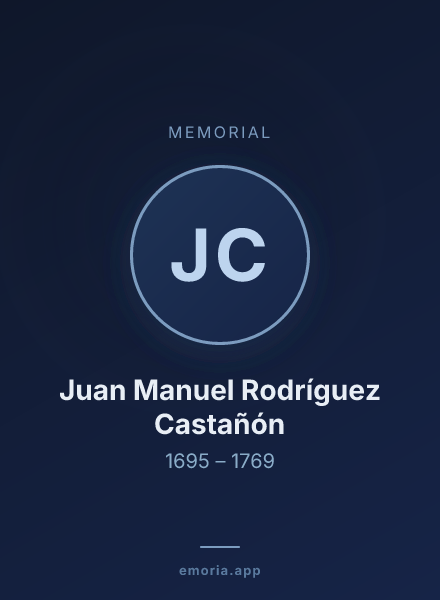 Memorial portrait of Juan Manuel Rodríguez Castañón