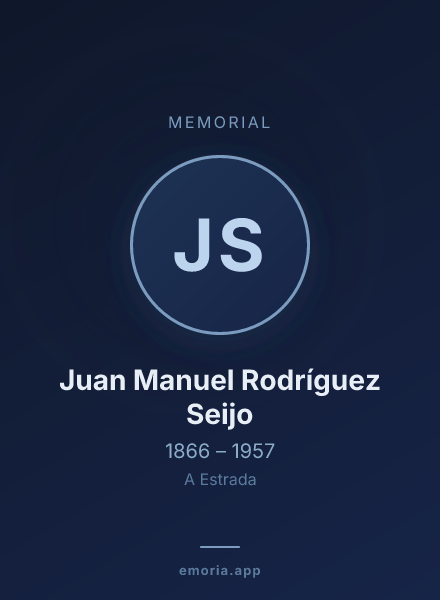 Memorial portrait of Juan Manuel Rodríguez Seijo