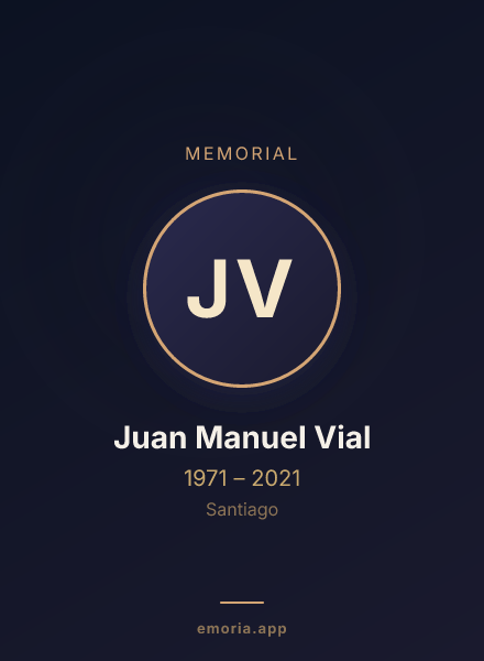 Memorial portrait of Juan Manuel Vial
