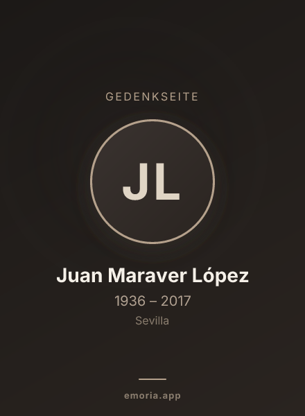 Gedenkportrait von Juan Maraver López