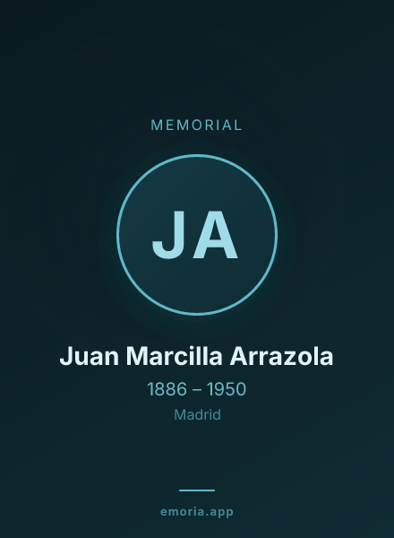 Memorial portrait of Juan Marcilla Arrazola
