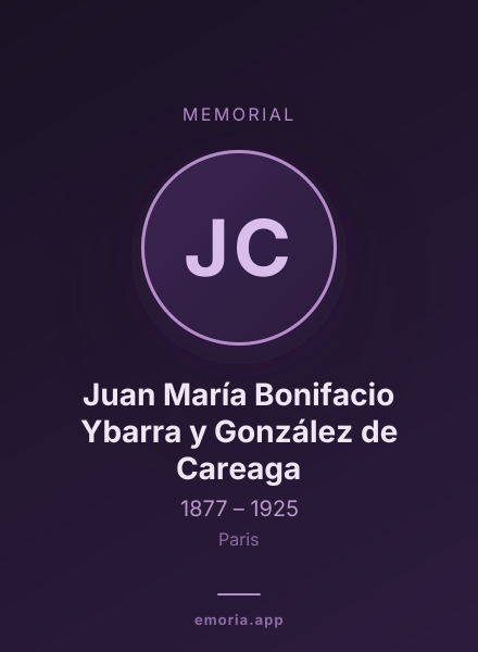 Memorial portrait of Juan María Bonifacio Ybarra y González de Careaga
