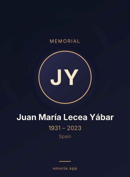 Memorial portrait of Juan María Lecea Yábar