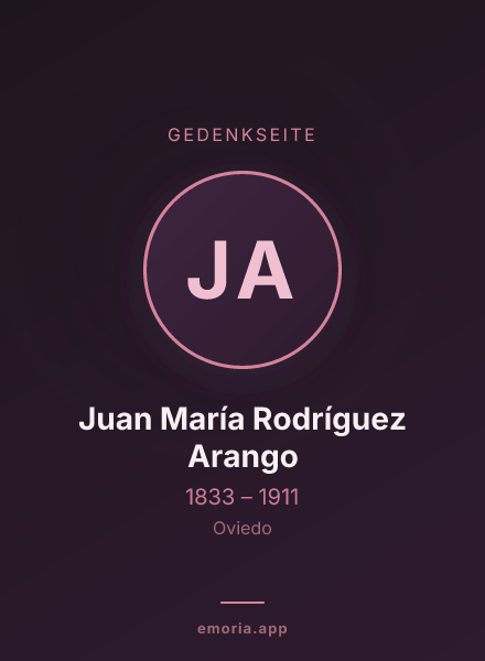 Gedenkportrait von Juan María Rodríguez Arango