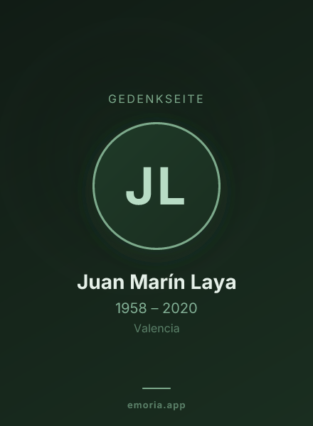 Gedenkportrait von Juan Marín Laya